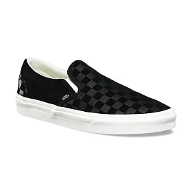VANS UA CLASSIC SLIP-ON (CHECKER EM) Černá 36