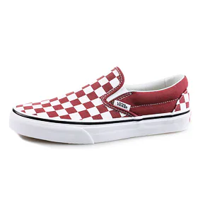 VANS UA CLASSIC SLIP-ON (CHECKERBOA) Červená 42